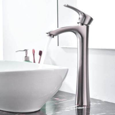 Cina Thermostatic Single Handle Vessel Handle Vessel Nickel Vanity Basin Mixer Tap Bathroom Sink Faucet Large Sink Faucet in vendita