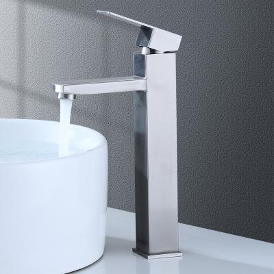 China Modern Tall SUS304 Stainless Steel Body 1 Hole Toilet Vanity Mixer Tap Bathroom Thermostatic Faucets Pull Down Hot And Cold Faucet for sale