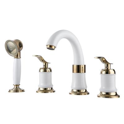 China Metered Faucets 3 Bathroom Sink Faucet Toilet Faucet Hole Spout Vanity Sink Basin Faucets Te koop