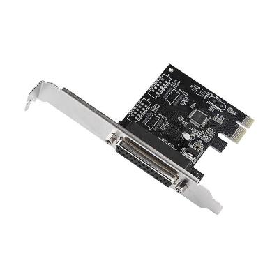 China Connected to PCIE parallel equipment to LPT DB25 parallel left expansion card to parallel left low profile bracket PCI converter adapter controller for sale