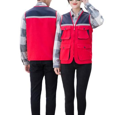 China Construction Vest Lightweight Breathable Soft Pocket Vest Multifunctional Sustainable Vest for sale