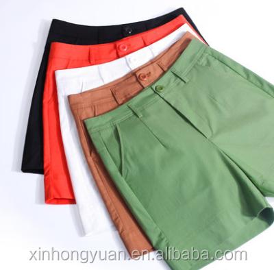 China Anti Wrinkle Women's Anti-Wrinkle Shorts Pants Casual Beach Women Shorts Shorts 100% Cotton for sale