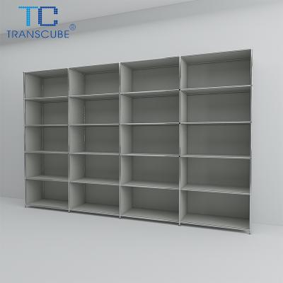 China Good Selling Adjustable Good Selling (Others) Bookstore Document Shelf Metal Bookcase Multi-Layer Book Shelves for sale