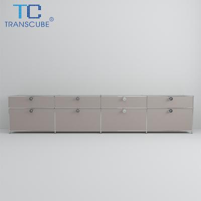 China (Other) Customized Large Office Steel Bookcase File Shelf Panel Metal Adjustable Bookcase for sale