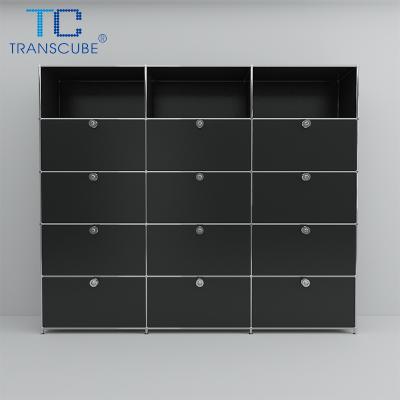 China (Other) Adjustable Wholesale Modular Steel Panel Office Furniture Steel File Cabinet Shelving for sale