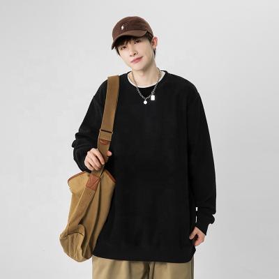 China Custom high quality double-sided oversized pullover hoodie Anti-wrinkle velvet round neck casual loose LOGO version of the long sleeve hoodie for sale