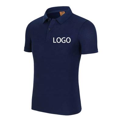 China Custom 100% Custom Logo Sleeve Golf Pique Polo Shirt Plain Cotton Polo Shirt Men Polo Shirts Anti-wrinkle Shorts for sale