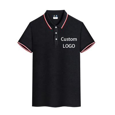 China Anti-wrinkle Polo Shirts Custom Logo Casual Blank Golf Polo Shirts Sweater Cotton Men's Simple T-shirt Printing for sale