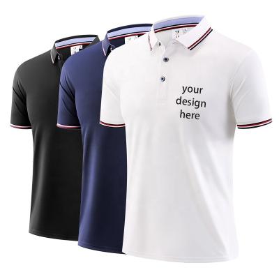 China Anti-Wrinkle Polo Shirts Custom Logo Short Sleeve Mens Golf Polo T-Shirts Causal And Comfortable Blank T-shirts for sale