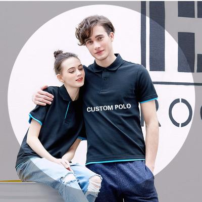 China Anti-wrinkle golf t-shirt custom uniform short sleeve polo shirt with custom logo printed men's polo shirt for sale