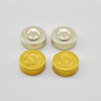 China Non Spill 20mm 28mm 32mm Aluminum Seal Caps Manufacturers Color Aluminum Cap For Glass Vials for sale