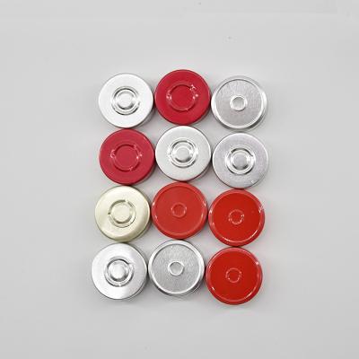 China Non Spill Seal Medical Aluminum Vial Caps 32mm Aluminum Vial Cap 13mm 15mm 20mm 28mm for sale