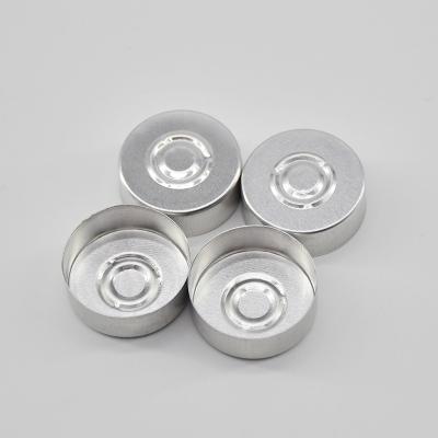 China Non Reverse 13mm 15mm 20mm 28mm Medical Cap 32mm All Types Aluminum Seal Aluminum Cap With Ring For Vials for sale