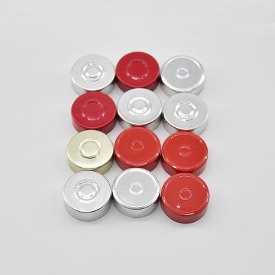 China Factory direct sale non spill medicinal green aluminum cap 28mm 32mm green aluminum cap cover for vial for sale