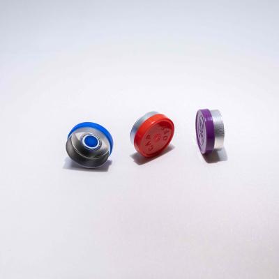 China Non Spill Medical 13mm 15mm 20mm 28mm Flip Caps 32mm Vial Seal Colored Aluminum-Plastic Cap for sale