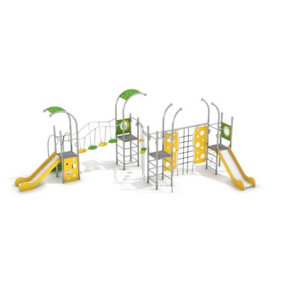 China Imported China 304 Stainless Steel Playground Stainless Steel Playground Equipment Children Play Structures Prices for sale