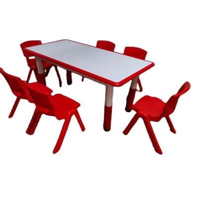 China Modern Kindergarten Chairs And Tables Plastic Children School Furniture Tables Commercial Wholesale for sale