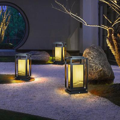 China Solar Garden Lights in One Stainless Steel 80 All Of Street Light E Landscape Garden Column LED Solar Lawn Decorative Solar Light for sale