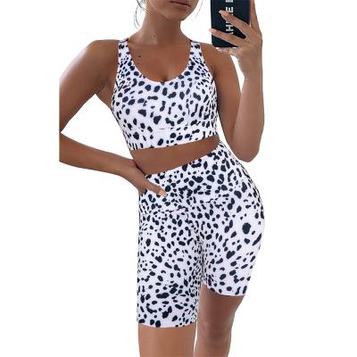 China Breathable hot products for new leopard print running training yoga wear tight European and American yoga wear for sale