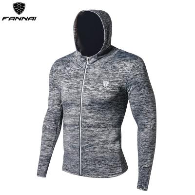 China Autumn Winter Sports Breathable Fitness Jacket Basketball Training Hooded Outdoor Running Quick Dry Long Sleeves for sale