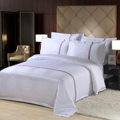 China Home Textile 40s 60s Nondisposable Plain Comforters Duvet Cover Bedding Set White Sheet Set for sale