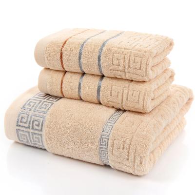 China QUICK DRY Bath Towel Set Toallas Cheap Price Soft Lint Free Luxury Box Gift Towels 100% Cotton Towels for sale