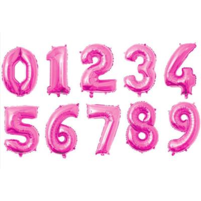 China 32 inch large numbers and letters aluminum foil balloon for birthday party decoration supplies for sale