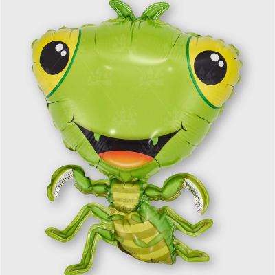 China Gift Toy 2022 New Aluminum Film Balloons Mini Insect Series Children Gift Mini Mantis Shaped Foil Balloons Party Decoration for sale