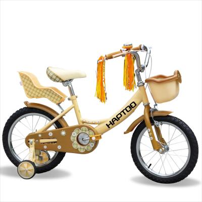 China Hot-selling popular four-wheeled children's bike with 2 training wheels and safety seats suitable for children aged 3-10 bikes for children for sale