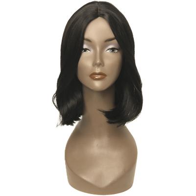 China New Style Silky Straight Short Bob Synthetic Wigs Lace For Black Color Women Shoulder Length Premium Synthetic Lace Wigs for sale