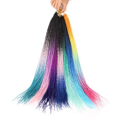 China High Quality Esay Ombre Hair Extensions Ombre Braiding Hair Crochet Braids Synthetic Crochet Braids Senegalese Charm Braiding Braids for sale