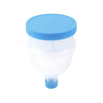 China 2 Layer Viable Portable Shaker Bottle Protein Powder Funnel with Pill Box Funnel Container for sale