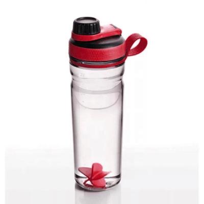 China Viable Plastic Sport Shaker Bottle Custom Protein Shaker Bottle With Mixing Ball for sale