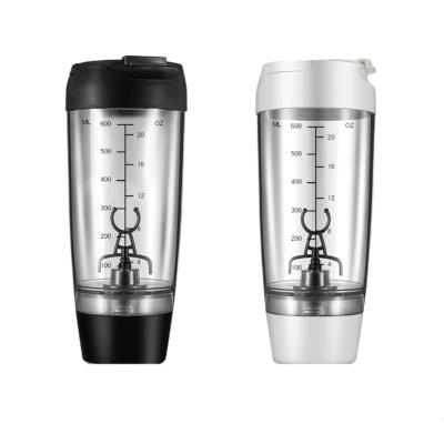 China Hot Sale Transparent Portable Electric Plastic Fitness Stocked Protein Shaker Bottle for sale