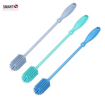 China Sustainable BPA Free Silicone Jug Long Handle Material Kitchen Bottle Cleaner Brush for sale