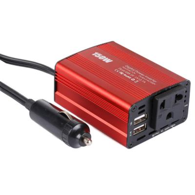 China Hot Selling 220V/110V Universal Car Inverter 150W Mini Inverter With USB 142x90x96mm for sale