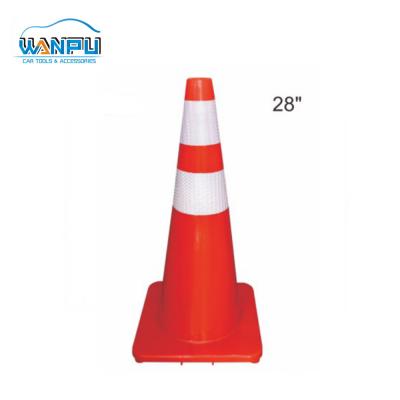 China Reflective Collapsible 70cm Collapsible Spray Painting PVC Traffic Traffic Cone TC203B for sale