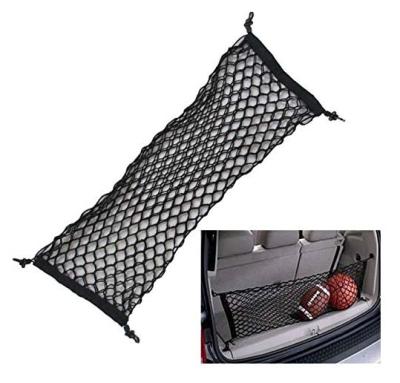 China Flexible Bungee Elastic Luggage Net With Hooks Plastic Luggage Cargo Nets for sale