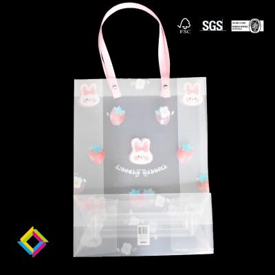 China PVC Gift Bags Handbag Folding Paper Gift Packaging PVC Bag For Holiday Gift for sale