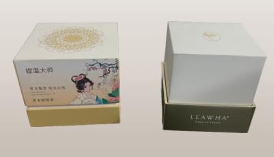 China Perfumes Cosméticos Pacotes de cuidados com a pele Custom Premium Design Luxury White Paper Box à venda