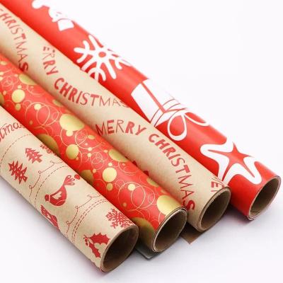 China Papel de envoltura de regalo impreso con temática navideña para alegría festiva tamaño personalizado en venta