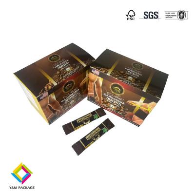 China Custom Printed Coffee Packaging Boxes With Full Color Printing Te koop