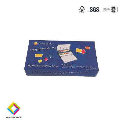 China Custom Embossed Logo Pencil Paper Packaging Box For Stationery Products for sale