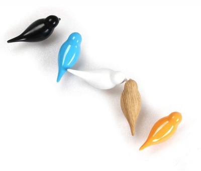 China Sustainable Home Decoration Creative 3d Bird Shape Wooden Wall Hooks for sale