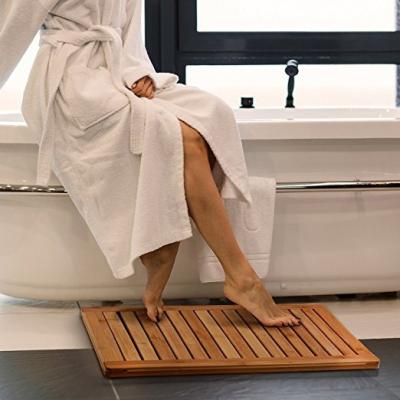 China Sustainable Bamboo Bath Mat Bamboo Bathroom Mat for sale