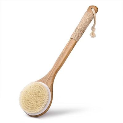 China 100% Natural Body Boar Stiffen Long To Handle Wet/Dry Round Body Brush Wholesale for sale