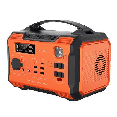 China New Arrival Power Supply 300W Lithium AC Cordless Charging DC Output Portable Solar Powered Generator Camping Power Station for sale