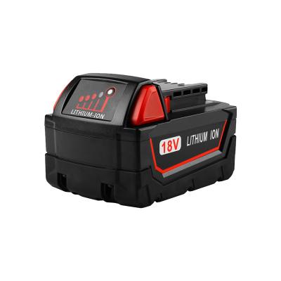 China M18 Long Cycle Life Tools Battery 18V 4.0Ah Lithium Battery Cordless Replacement For Milwaukee 48-11-1811 48-11-1815 48-11-1820 48-11-1822 for sale