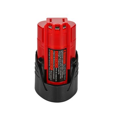 China 2021Brandnew 12V 1500mAh 2000mAh 2500mAh lithium Ion Battery Pack For Milwauke e 125*90*60mm for sale