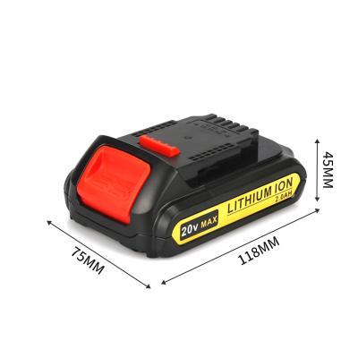 China Hot Selling Lithium Ion Battery 20V Cordless Dril Battery For Sale 118*75*45mm From Dewalt for sale